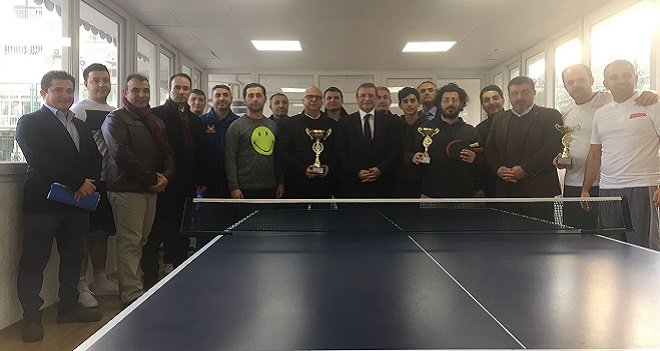 Karşıyaka Kurumlar Masa Tenisi Turnuvası sonuçlandı
