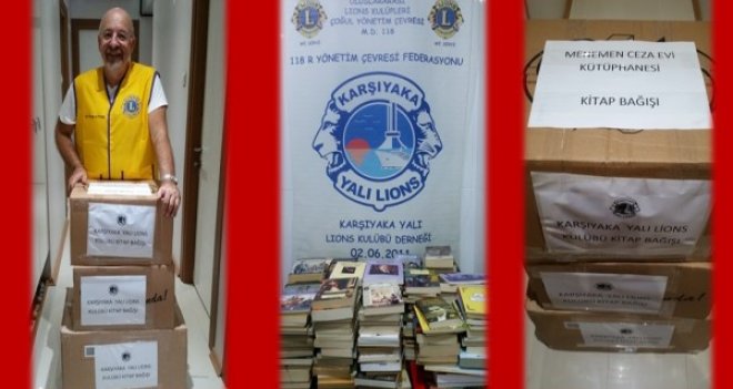 Karşıyaka Yalı Lions Kulübü'nden cezaevine kitap bağışı