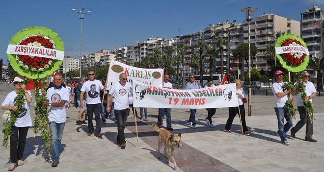 Karşıyakalılar Ata'dan Ana'ya yürüdü...