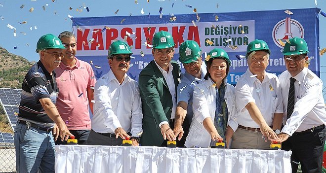 Karşıyaka'nın ''güneş tarlaları'' açıldı...