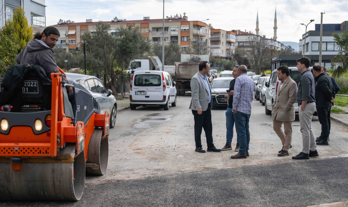 Bornova’da yol seferberliği