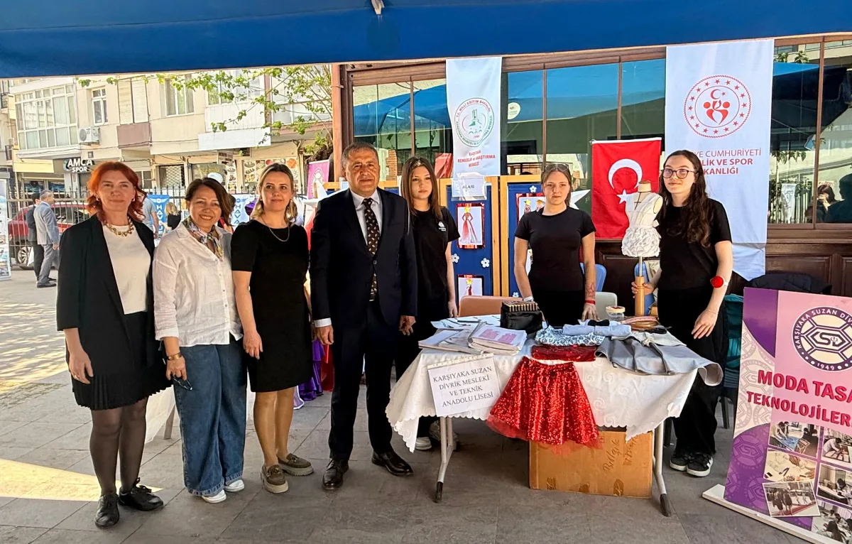 Kaymakam Demir, 3. Mesleki ve Teknik Eğitim Liseleri Tanıtım Fuarını gezdi