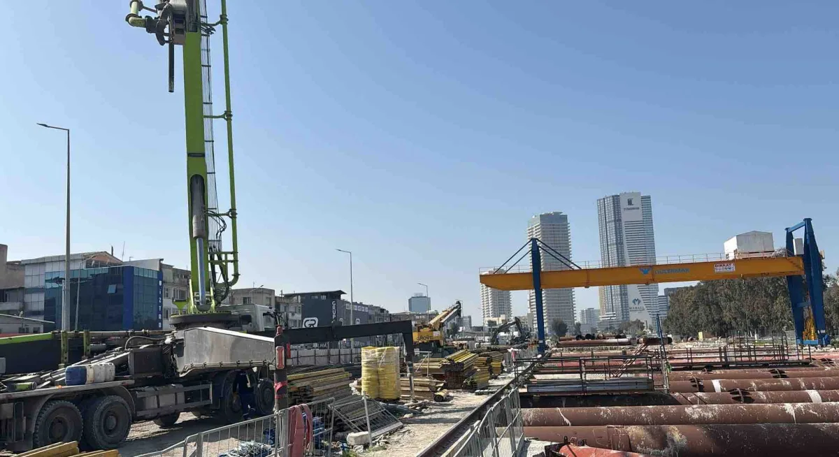 İzmir Büyükşehir: Halkapınar Yeraltı Araç Depolama Tesisi hızla ilerliyor