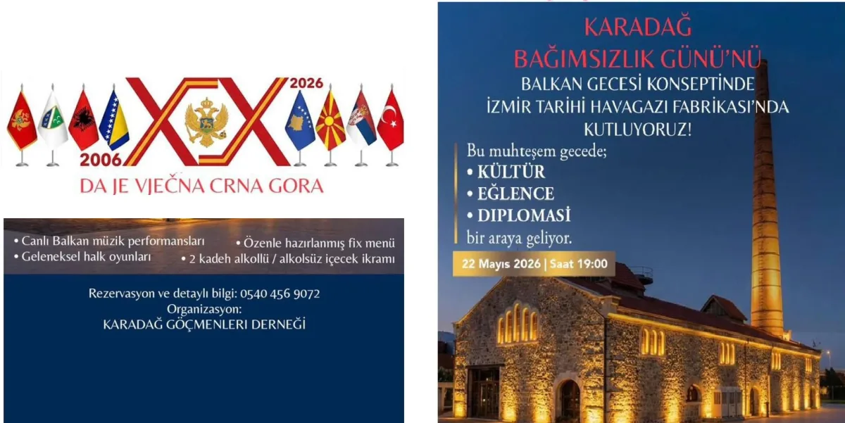Karadağ Bağımsızlık Günü, Tarihi Havagazı Fabrikası'nda görkemli geceyle kutlanacak