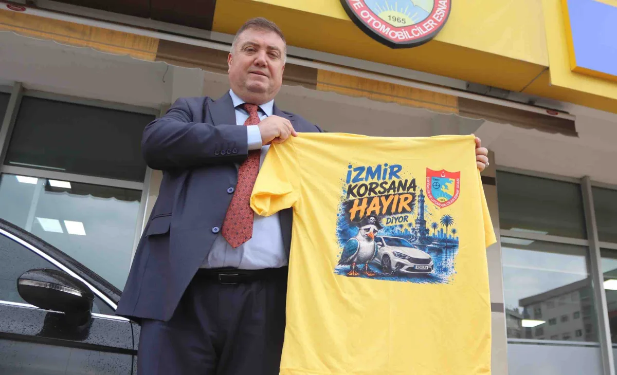 İzmir'de taksiciler korsana karşı tek yürek...