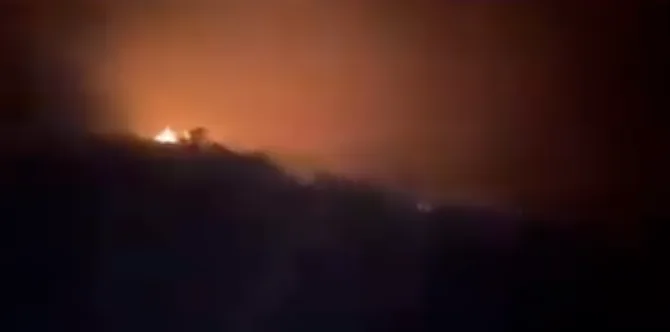 Şimdi de Bademli'de yangın...