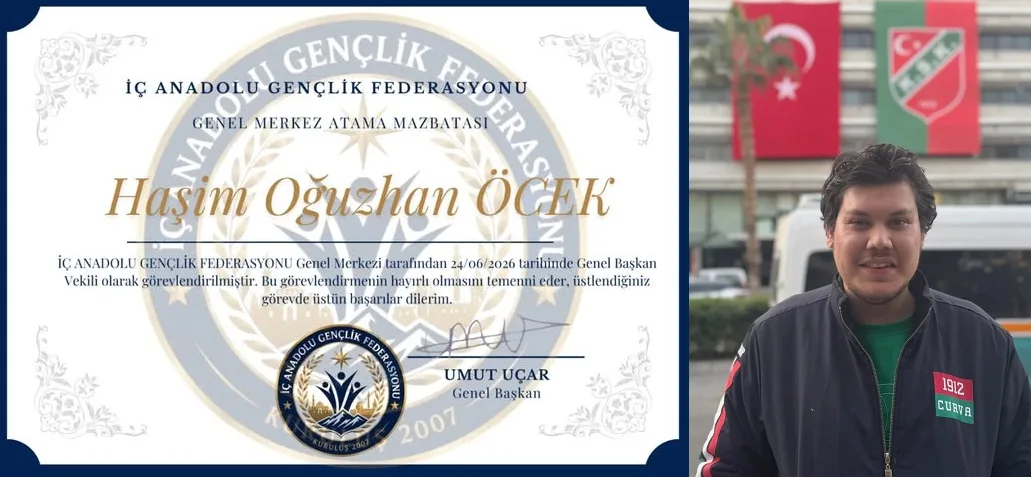 Oğuzhan Öçek, İAGF Genel Başkan Vekili oldu