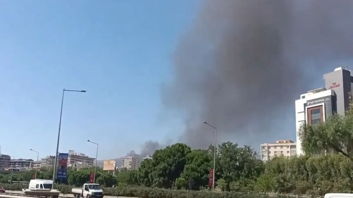 Örnekköy'de inşaatta yangın çıktı