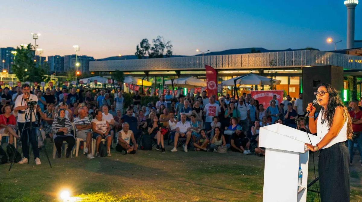 Sera Kadıgil'e Karşıyaka'daki konuşması nedeniyle soruşturma