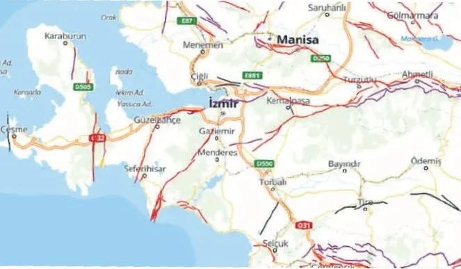 İzmir’in diri fay haritası güncellendi