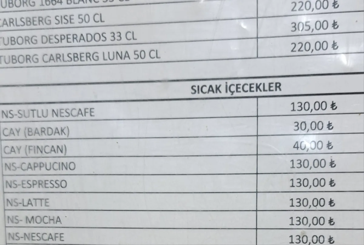 Park Kafede çaya yüzde 50 zam geldi