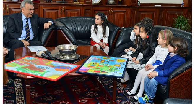 Kocaoğlu minik öğrencilerle buluştu