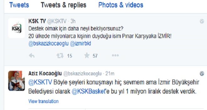 Kocaoğlu: Pınar KSK'ye 1 Milyon TL'lik yardım yaptık