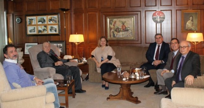 KSK Başkanı Büyükkarcı, Selçuk Yaşar’ı ziyaret etti