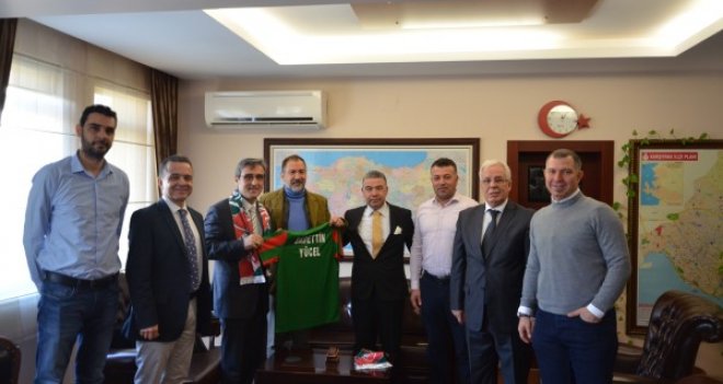 KSK Yönetim Kurulu, Karşıyaka Kaymakamı Yücel'i ziyaret etti