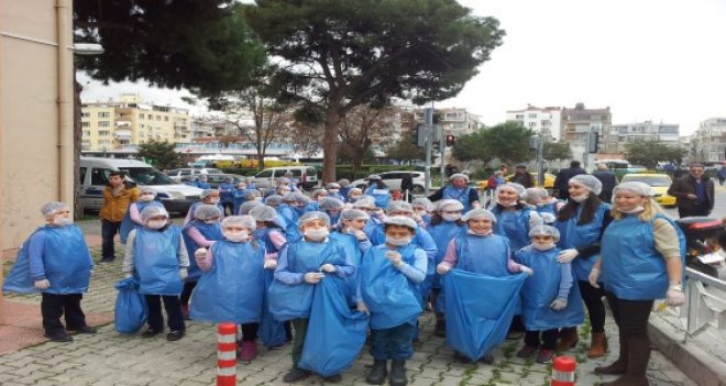 Küçüklerden büyüklere temizlik dersi ''Temiz ol, temiz yaşa''