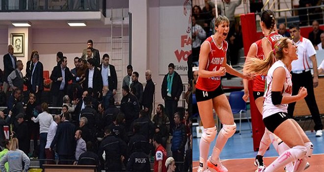 Olaylı maçı Karşıyaka AG kazandı...