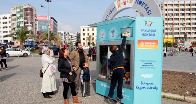 "Paylaşmak güzeldir" sloganıyla "Paylaşım Noktası"