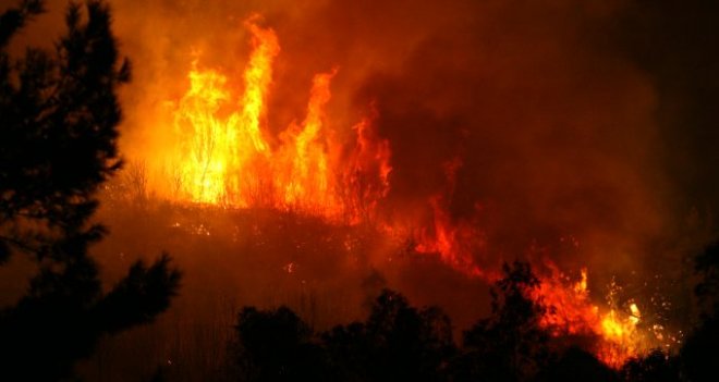 Seferihisar'daki yangın devam ediyor