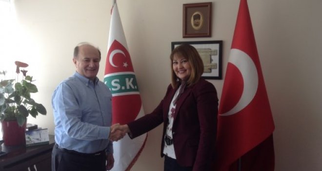 Sevgi Molva, KSK başkanı Diniz'i ziyaret etti