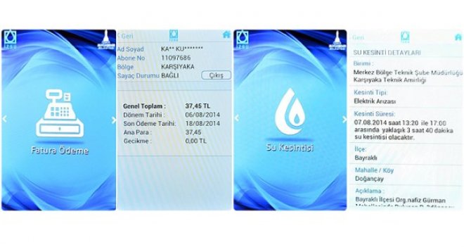 Su faturaları "Android sistemi" ile de ödenebilecek