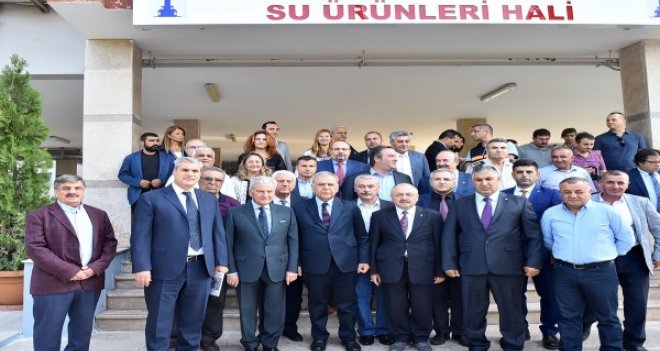 Su Ürünleri Hali önemli konuklarını ağırladı