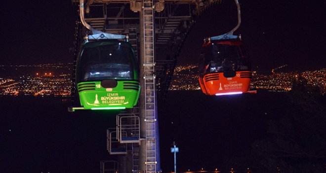 Teleferikte akşam keyfi...