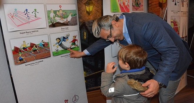TMOK 11. Dünya Fair Play Karikatür Sergisi Karşıyaka'da açıldı...