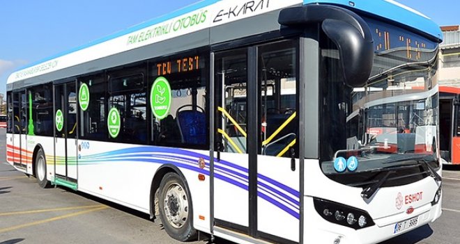 Türkiye'nin ilk elektrikli otobüs filosu İzmir’de kuruldu