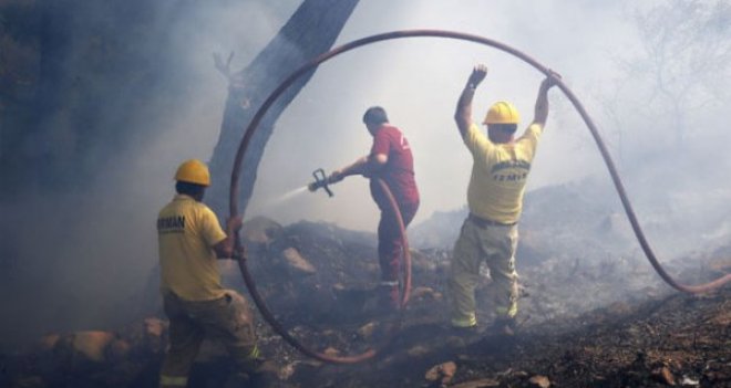 Yamanlar'daki yangın korkuttu