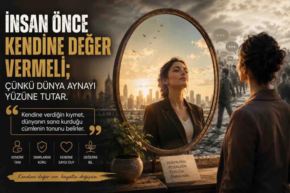İnsan Önce Kendine Değer Vermeli; Çünkü Dünya Aynayı Yüzüne Tutar