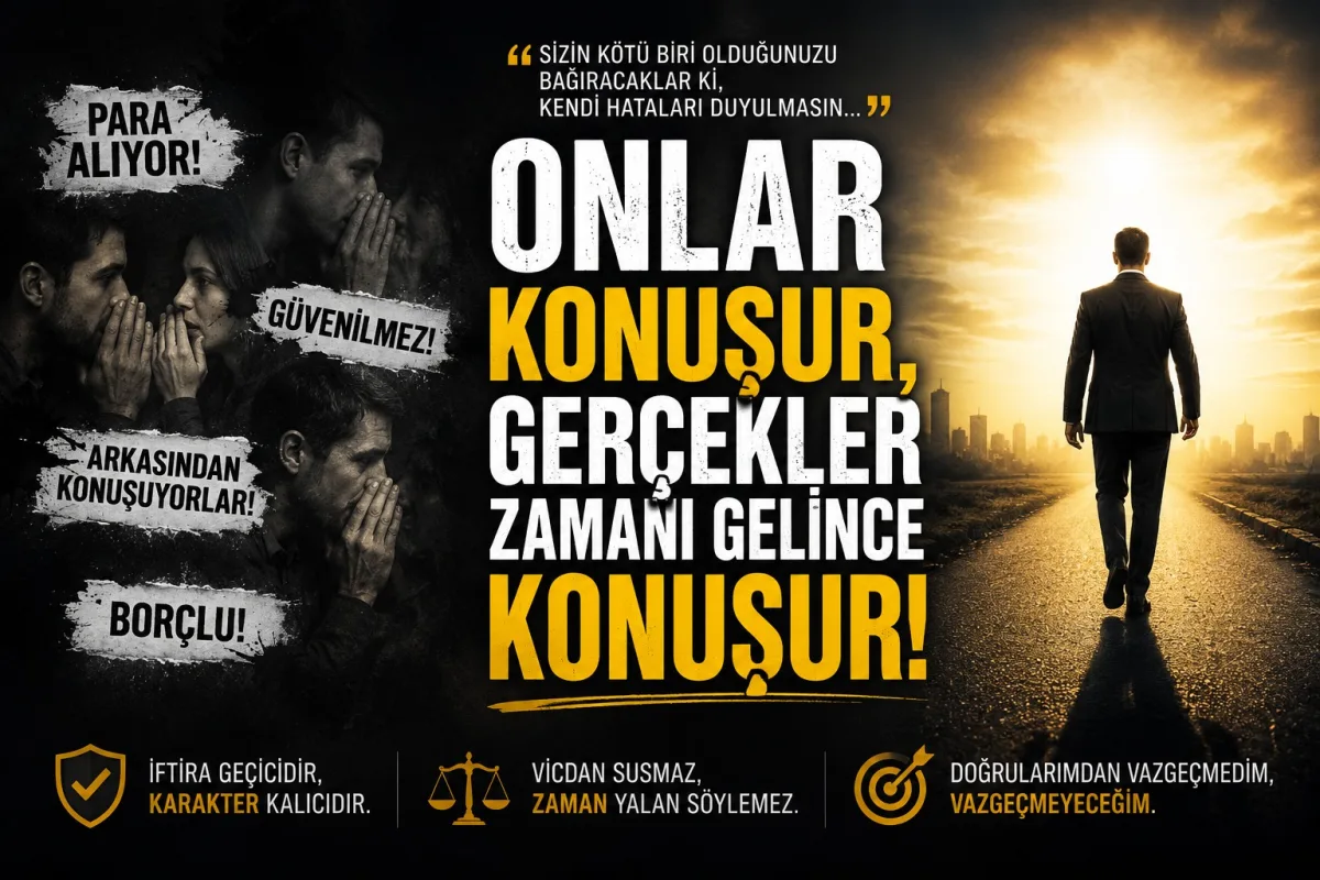 Onlar konuşarak kazanacaklarını sandılar... Ben susarak kim olduklarını gördüm...