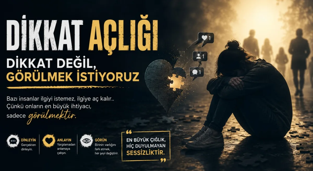 En Büyük Çığlık Sessizliktir: Dikkat Değil, Görülmek İstiyoruz